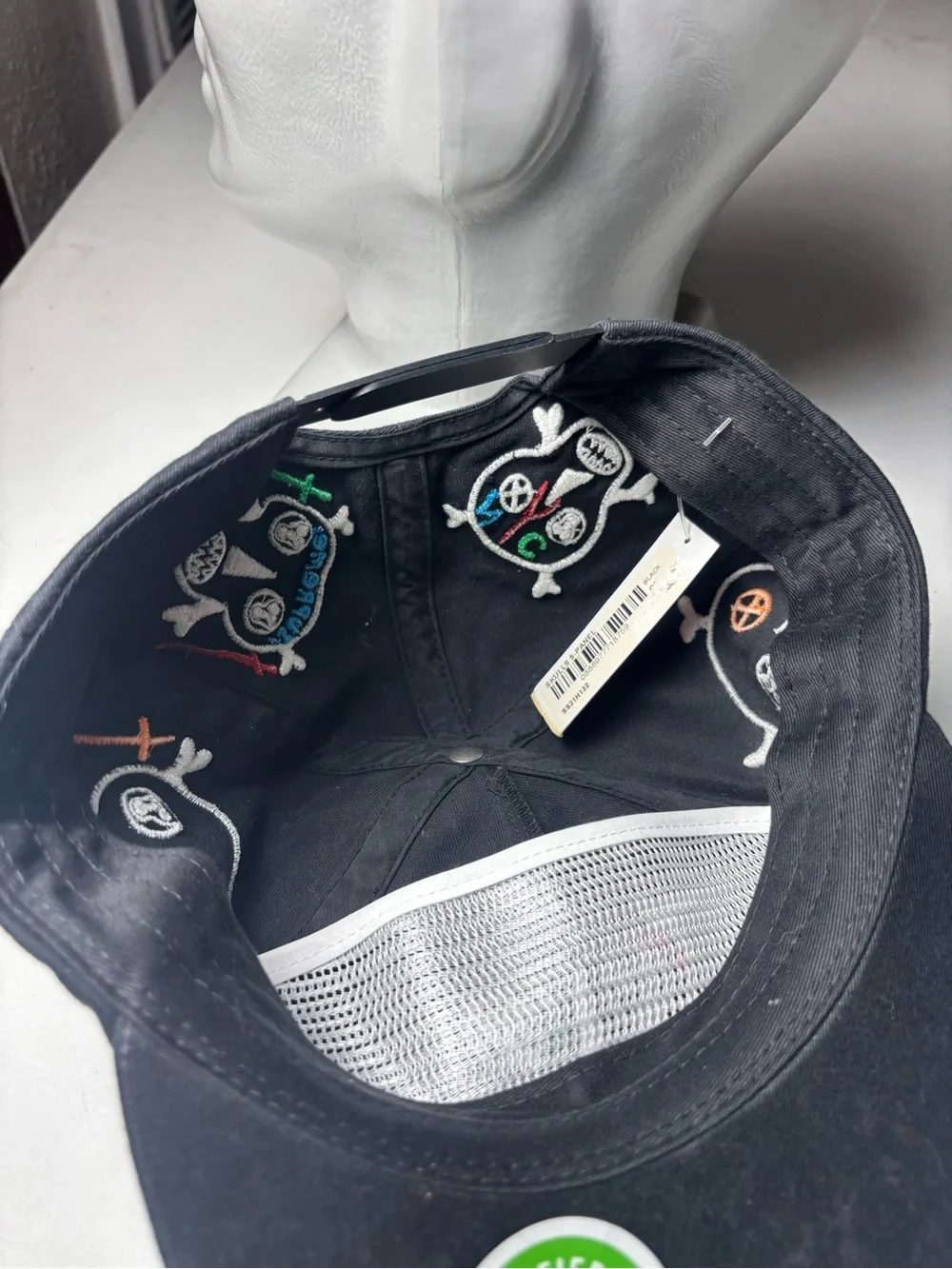 New Supreme Supreme × Clayton Patterson Skulls 5 Panel OS Black SS21